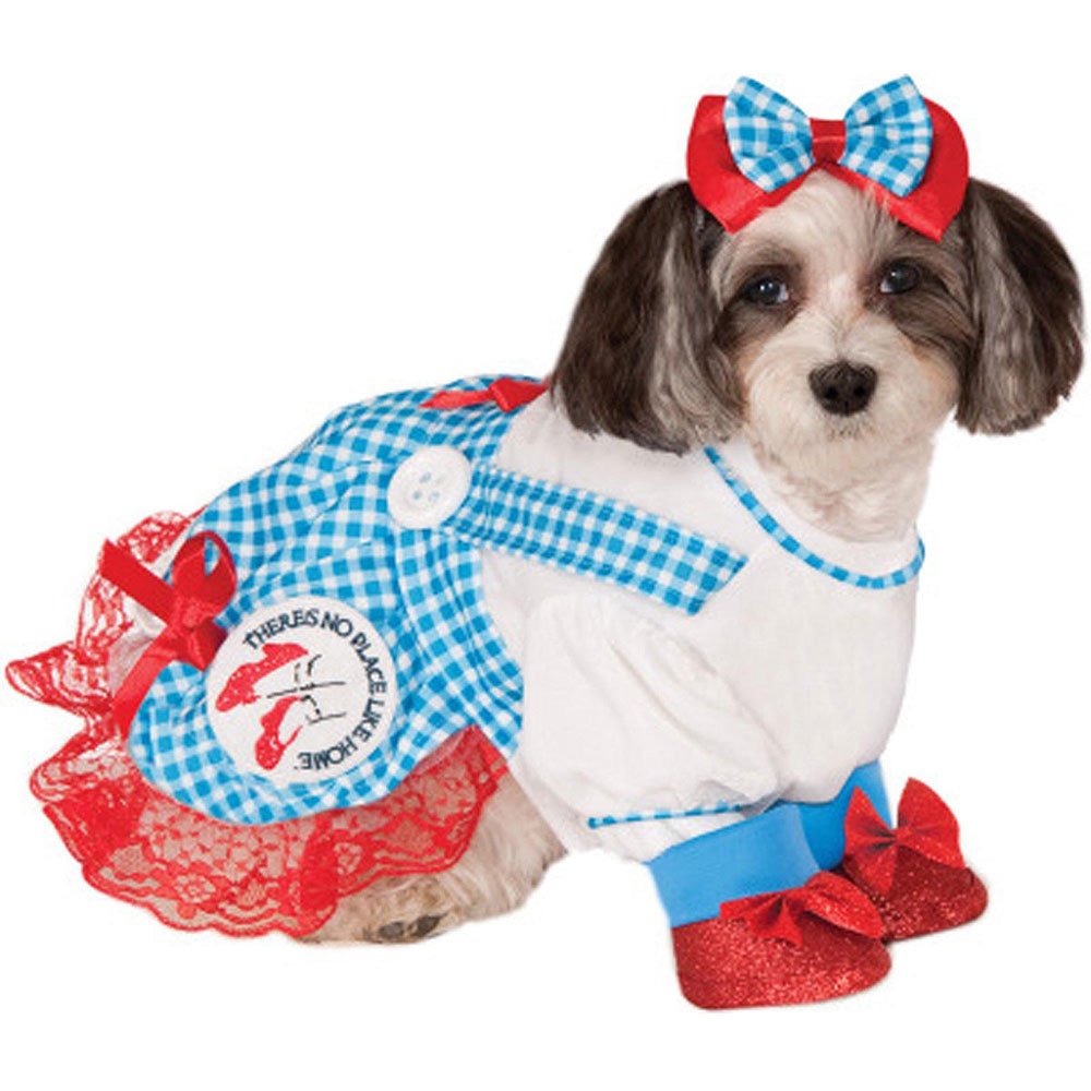 Rubie's Wizard of Oz Dorothy Pet Costume, Blue/White, Medium