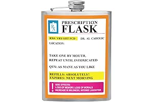Stainless Steel Funny Flask: Prescription for Fun
