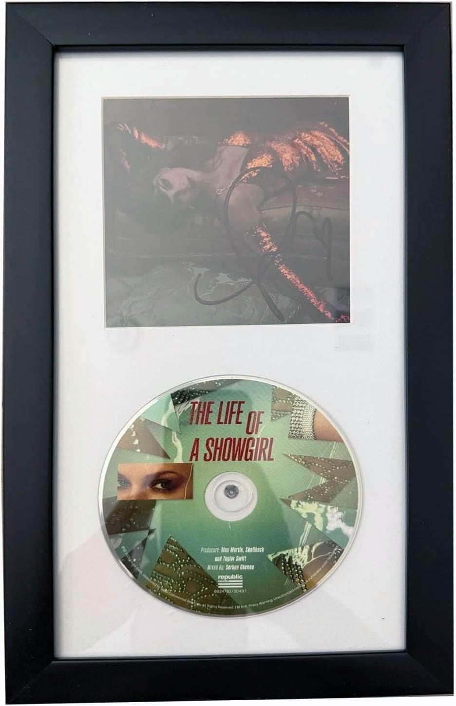 Boîte de présentation encadrée Taylor Swift | Cadeau idéal signé la vie d'une showgirl