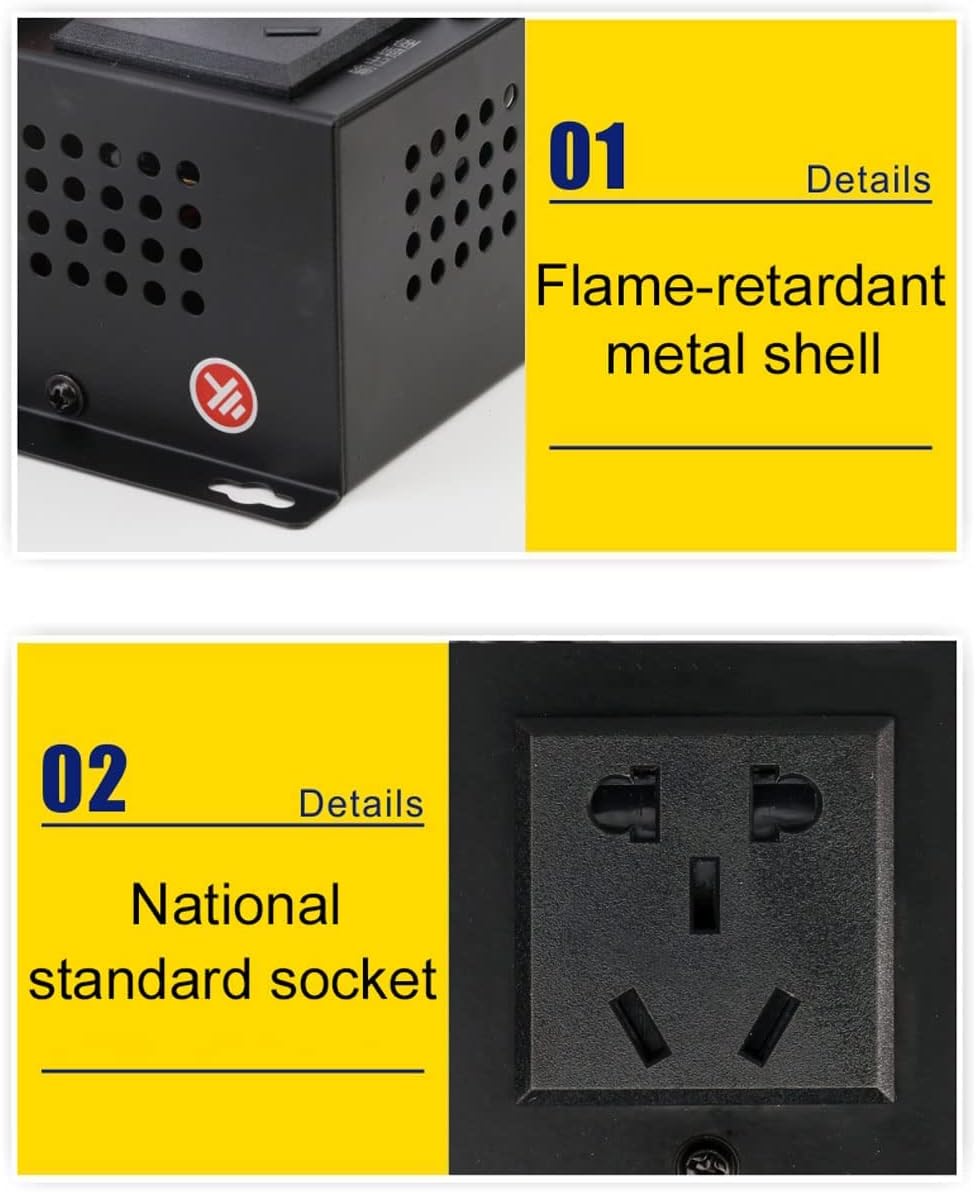 Single-Phase Voltage Regulator 110-220V PWM AC Controller Switch 40A 10000W Suitable for Heater Temperature Adjustment, Electric Drill Variable Speed, Electric Furnace Thermostat