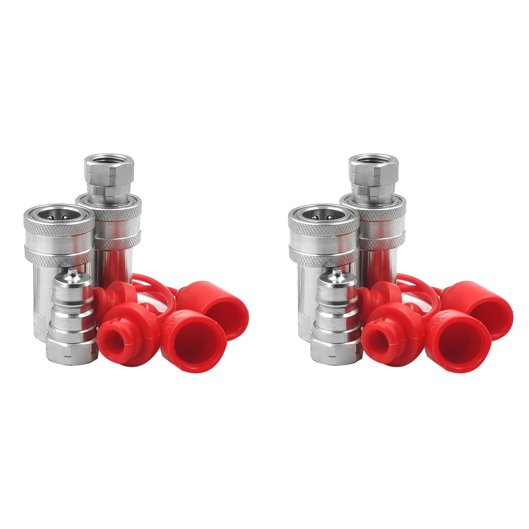 Produktbild von Hydraulischer Schnellkupplungssatz 3/8 NPT – Mit Staubkappe, ISO7241-1A Kompatibel