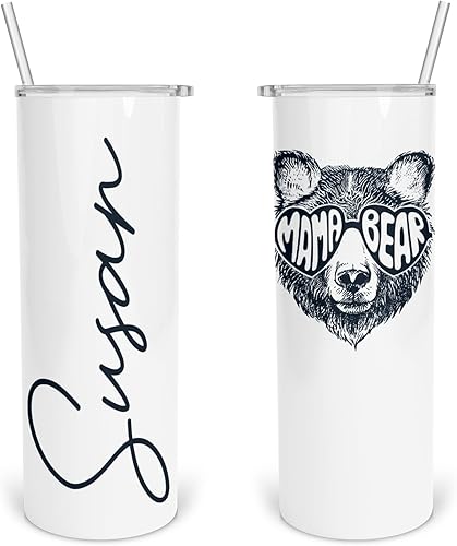 Miniatura 4 de Taza de café personalizada de 14 onzas para mamá, taza de café de acero inoxidable para el día de la madre, taza de viaje de regalo aislada para