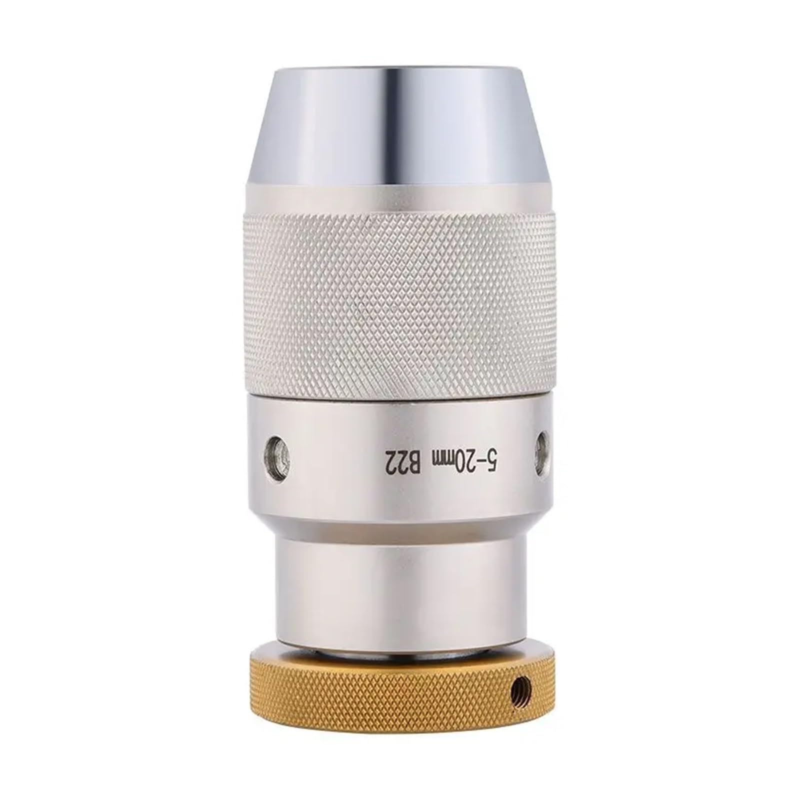 Portabrocas B10 B12 B16 B18 B22 Portabrocas de fresado sin llave Mandril de sujeción automática con bloqueo y autoapriete Accesorios for torno(Alloy,B22(5-20mm))