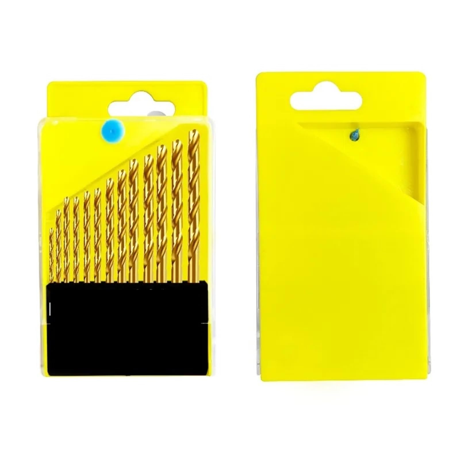 Juego de brocas para taladro rotativo Mini broca helicoidal de acero for cojinetes, for metalurgia endurecida, hierro, inoxidable, cortador agujeros for carpintería, kit Jobber(52pcs- (4boxes))