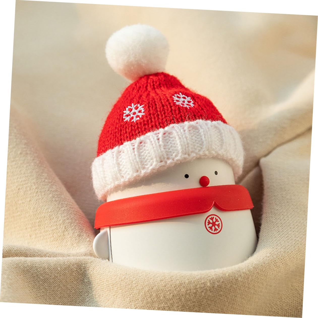 1 PZ Natale Pupazzo di Neve Mano Più Caldo USB Banca di Potere Portatile Carica Tesoro