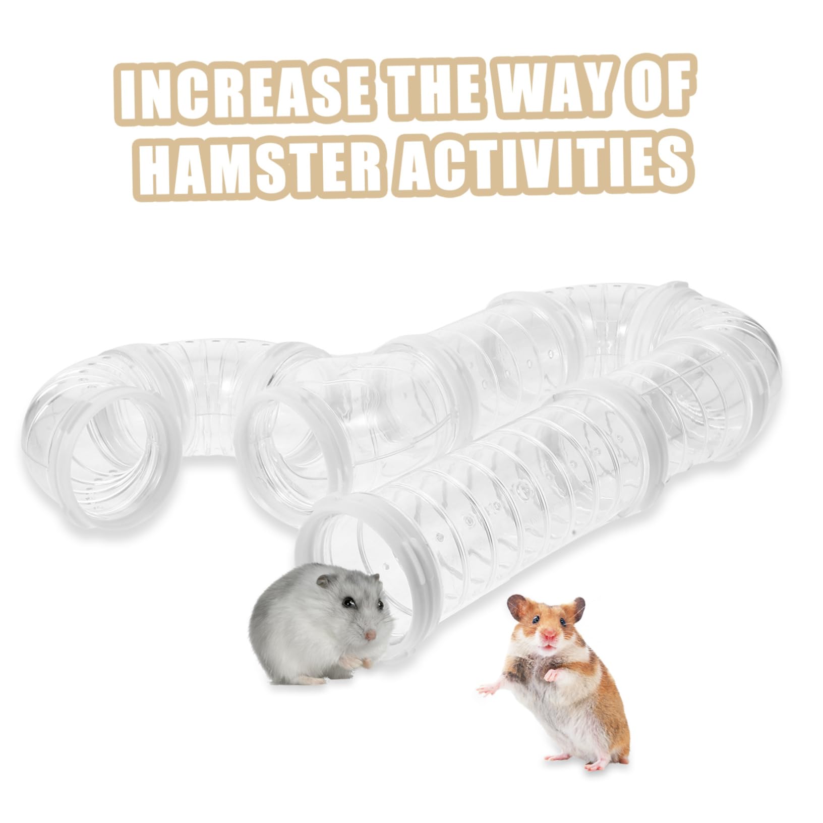 Hamsterröhren für Selbstgemacht Verbindungstunnel im Käfig, 2 Stück-Pack