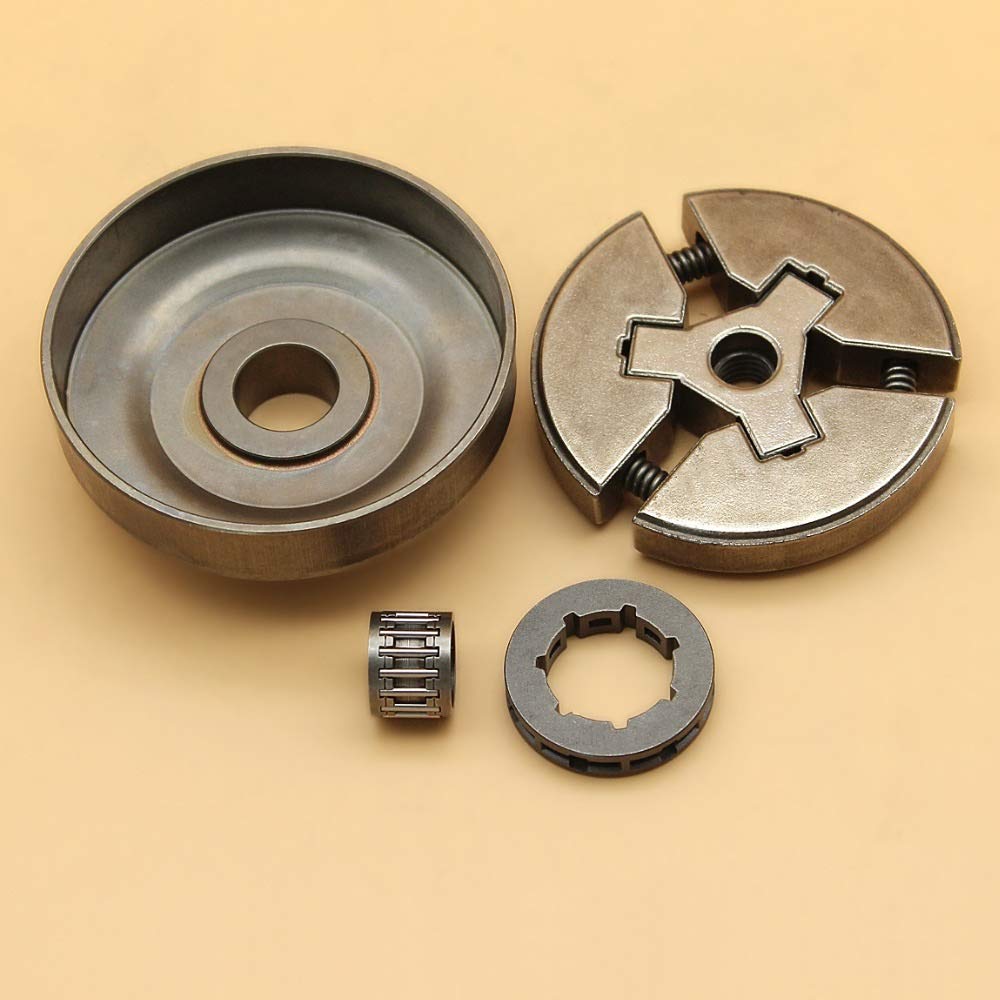 Tiempo Beixi .325" Teniendo Embrague del Tambor Piñón Lamer Conjunto Compatible con Husqvarna 254 154 55 50 51 55 EPA Ranchero Motosierra Piezas 503 088 702, 503 08 87 02