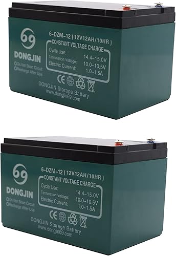 2pcs 6-DZM-12 Batería de motocicleta recargable 12V 12AH Scooter eléctrico Bike Go Kart (2)