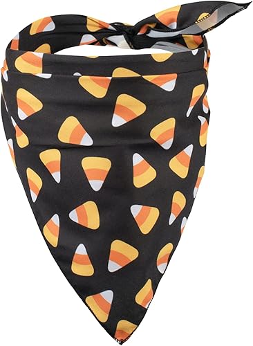 Miniatura 5 de Native Pup Bandana de Halloween para perro, paquete de 3, pañuelo de murciélagos, maíz dulce y calabaza (paquete de Halloween 1, grande)