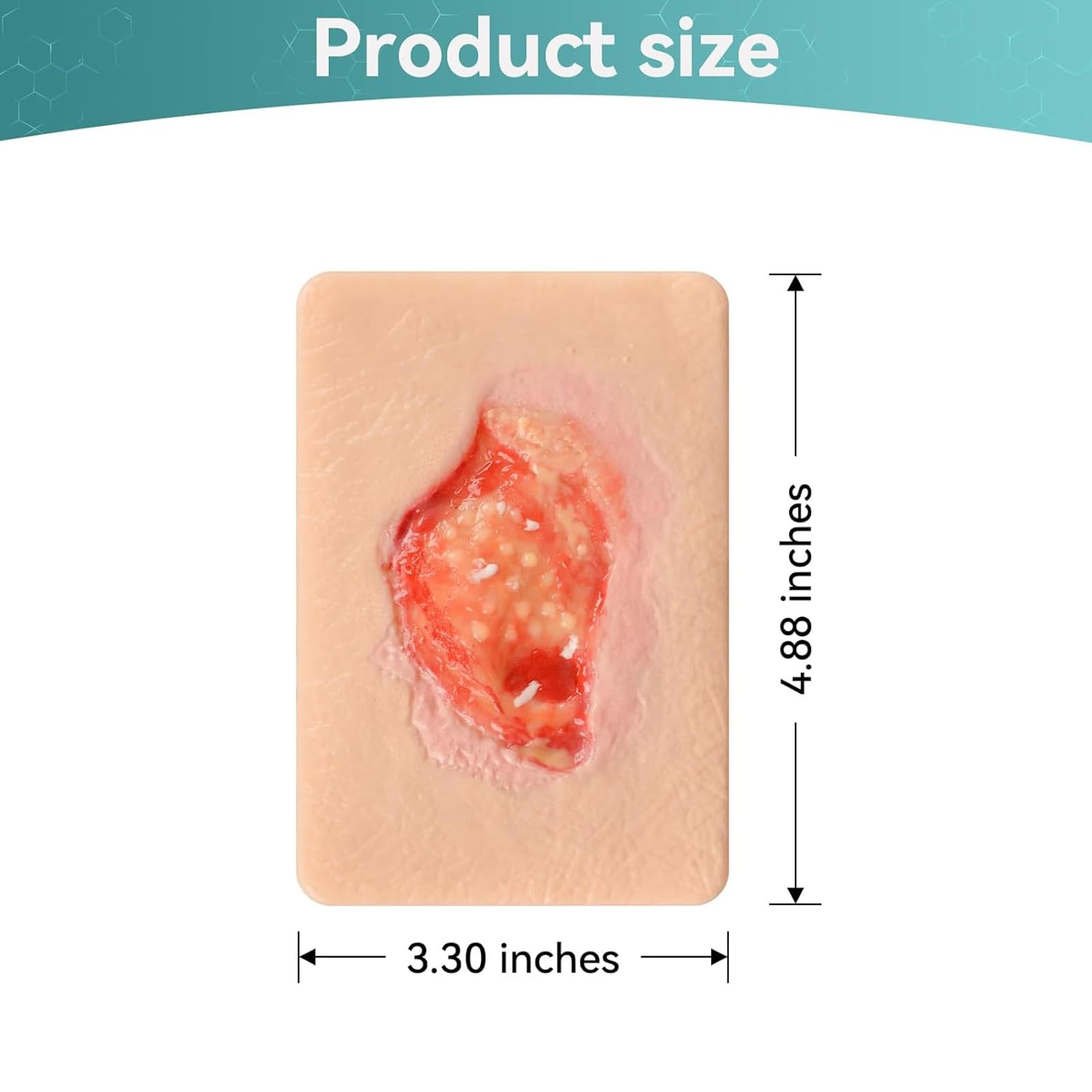 Dispositif De Simulation De Pansement par Granulation (3 Ou 4 Pièces), Modèle De Pansement De La Taille d'une Paume, pour La Formation Médicale Et Les Démonstrations De Soins des Plaies