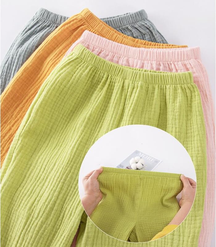 3er Pack Baby leichte Lange Hose Bloomers Baumwolle Klimahose Jungen Mädchen Sommerhose