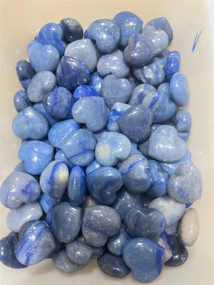 瞑想の家 天然水晶彫刻多色ハート形の愛の宝石の装飾 Diy ジュエリーギフトチャクラヒーリングレイキクラフト (Color : Cl