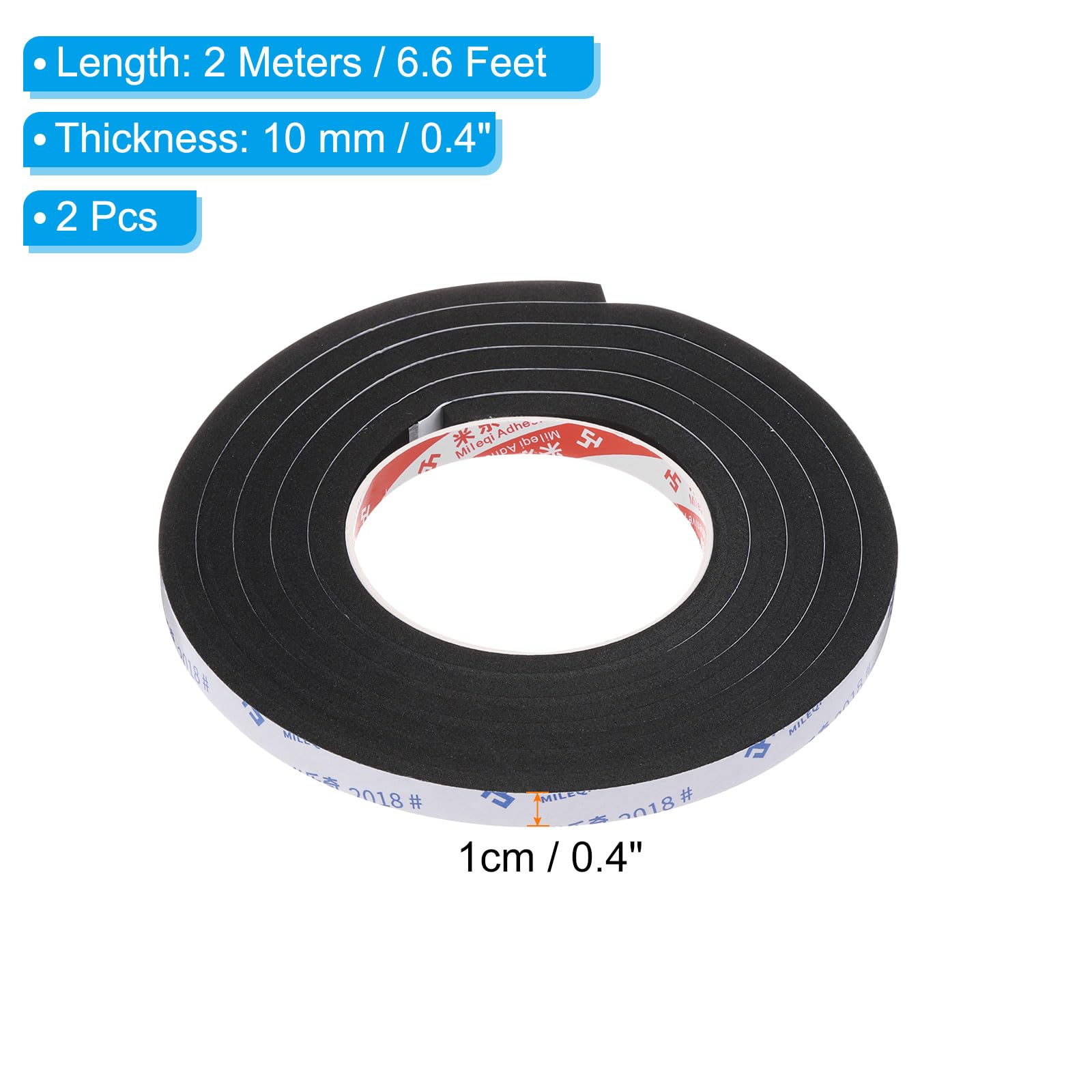 PATIKIL 2m/6.6ft Sealing Foam Tape - Image 2