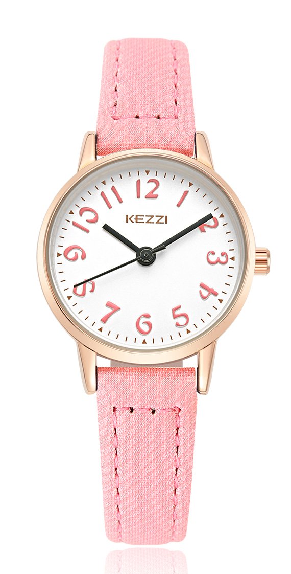 Children Watches Girls' Daily Waterproof Leather Cartoon Watch Quartz Wristwatches