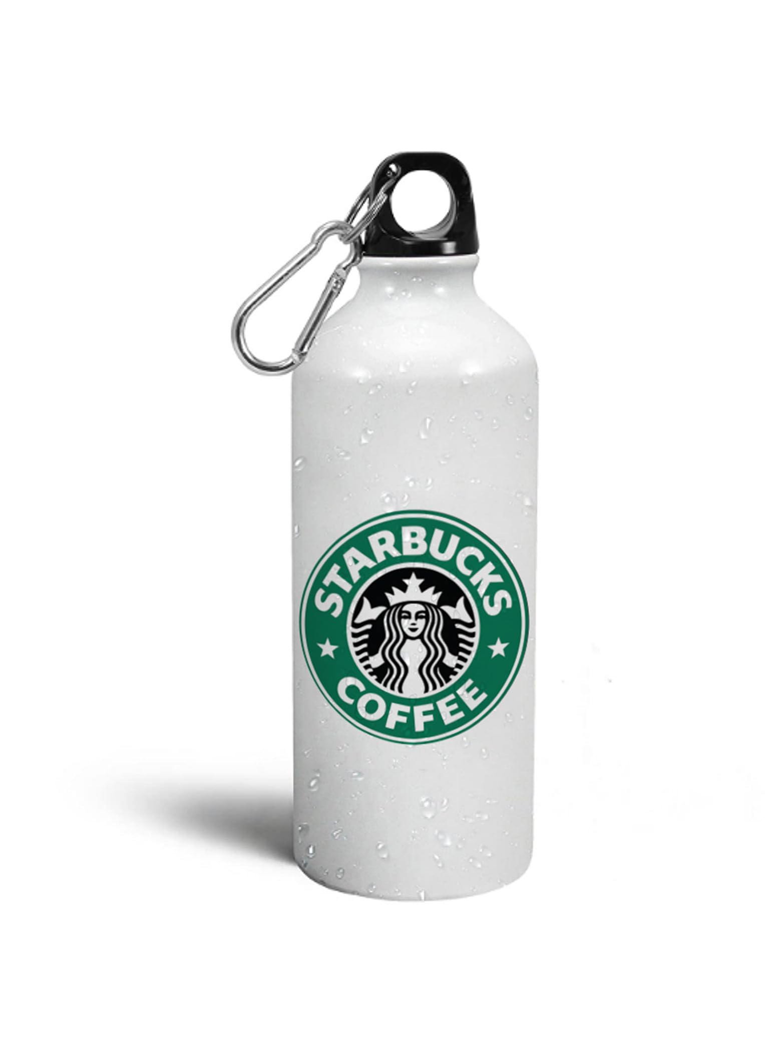Spoil Your Wall Coffee Shop Logo Sports Water Bottle 750ml – Leakproof, Lightweight Sipper Bottle for Gym, Office, Travel