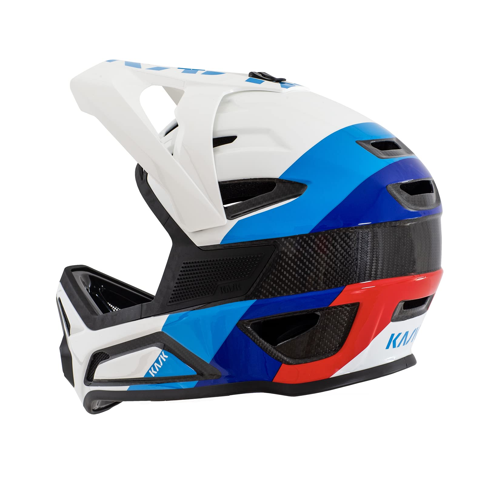 KASK Defender Bike Helmet I Enduro, Downhill & BMX Full-Face Lightweight Bike Helmet with Adjustable Visor - Blue - XL