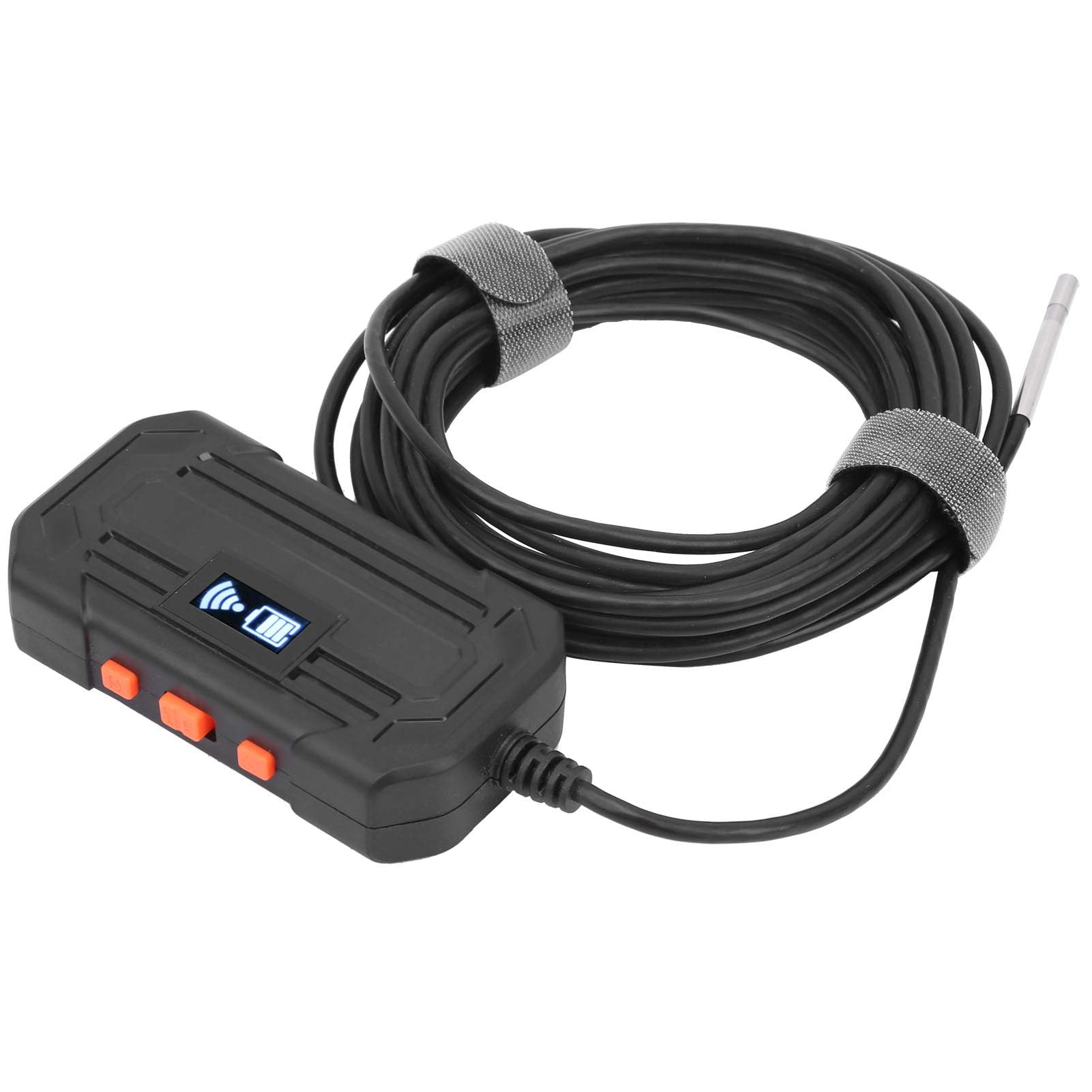 F240 Endoscopio Industriale 3,9 mm 1080P WiFi, Periscopio con 6 Luci LED Regolabili, Batteria 2600mAh, IP67 Impermeabile, per Manutenzione Motore Auto, Elettrica, Drenaggio, Condutture (2m)