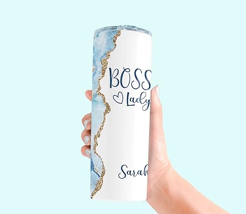 Miniatura 4 de AVITO Vaso delgado de 20 onzas – Vaso de jefe personalizado – Acero inoxidable – Regalos de jefe para ella – Copa Boss Lady – Regalo del día del