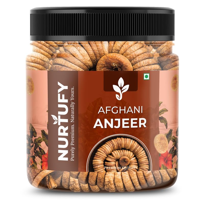 Image of Nurtufy Premium Afghani Anjeer 500 gm | Natural Soft & Sweet Anjeer Fig | Rich in Vitamins, Fiber, Calcium & Iron | Healthy Anjir Snack