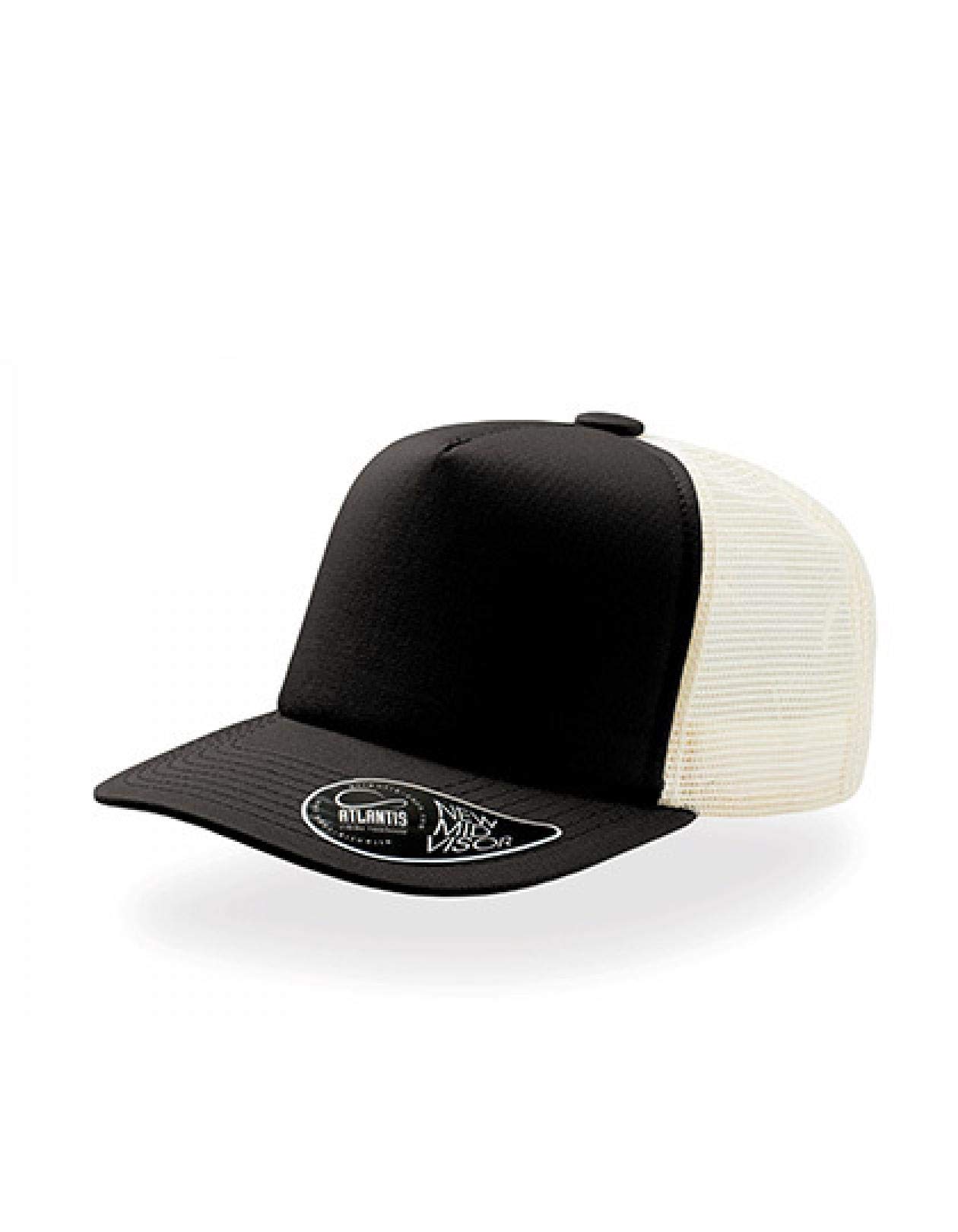 Atlantis Record Mid Visor 5 Panel Trucker Cap - Olive - OS