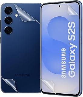 شاشة حماية هيدروجيل مرنة بتغطية أمامية وخلفية، مضادة للخدش لموبايل سامسونج جالاكسي S25 من اروز، كريستال شفاف (ليست زجاج)