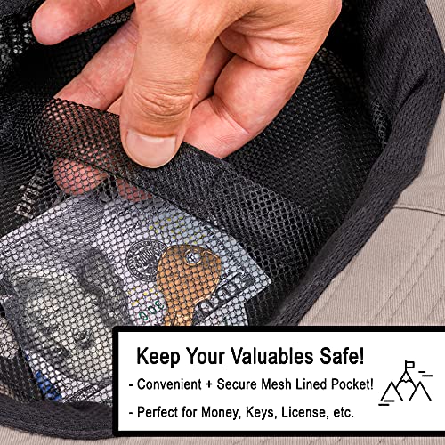 Albany Farms Cotton Fishing And Hiking Upf 50+ Sun Hat, Wide Brim With Neck Flap, Breathable, Boonie Hat Bucket Cap (Navy, Large), Large-X-Large #TOP4