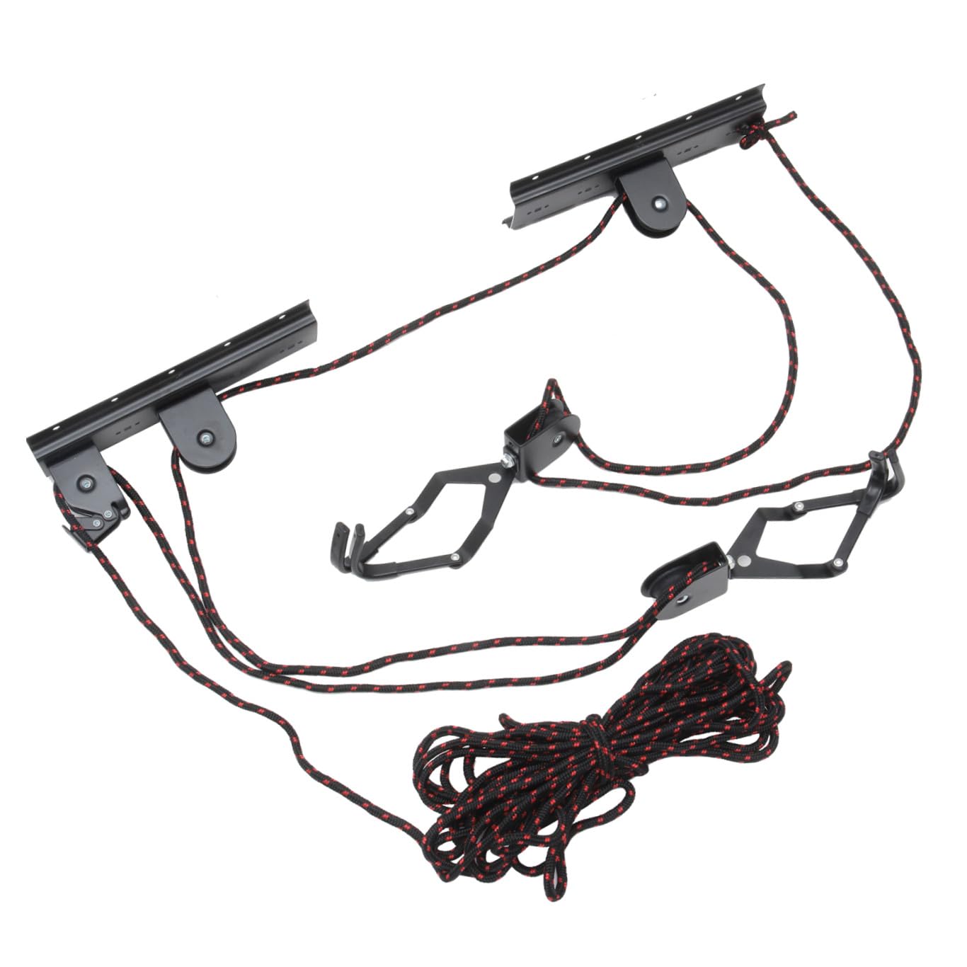 Soporte Colgante para Bicicleta de Pared y Techo, Negro, Interior