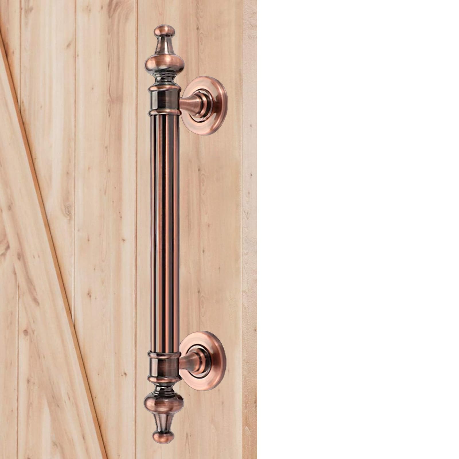 GBRJUYF Vintage Barn Door Handle - Stainless Steel Pull for Rustic Gates, Sheds, Cabinets & Garages