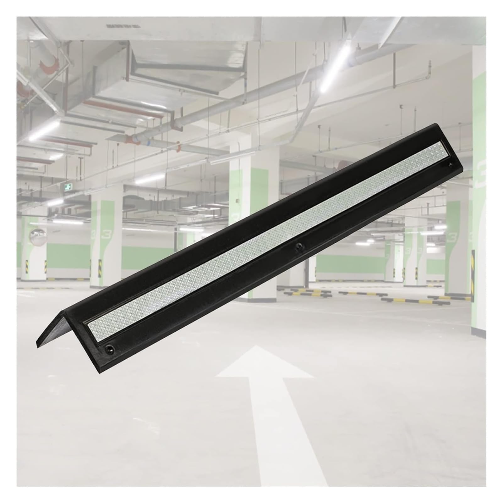 Protector De Esquina De Pared De Goma, Protector De Pared De Garaje, Columna De Goma En Forma De L para Garajes Y Aparcamientos, Protector De Esquina De Pared R(2 Piezas - 40 Cm)