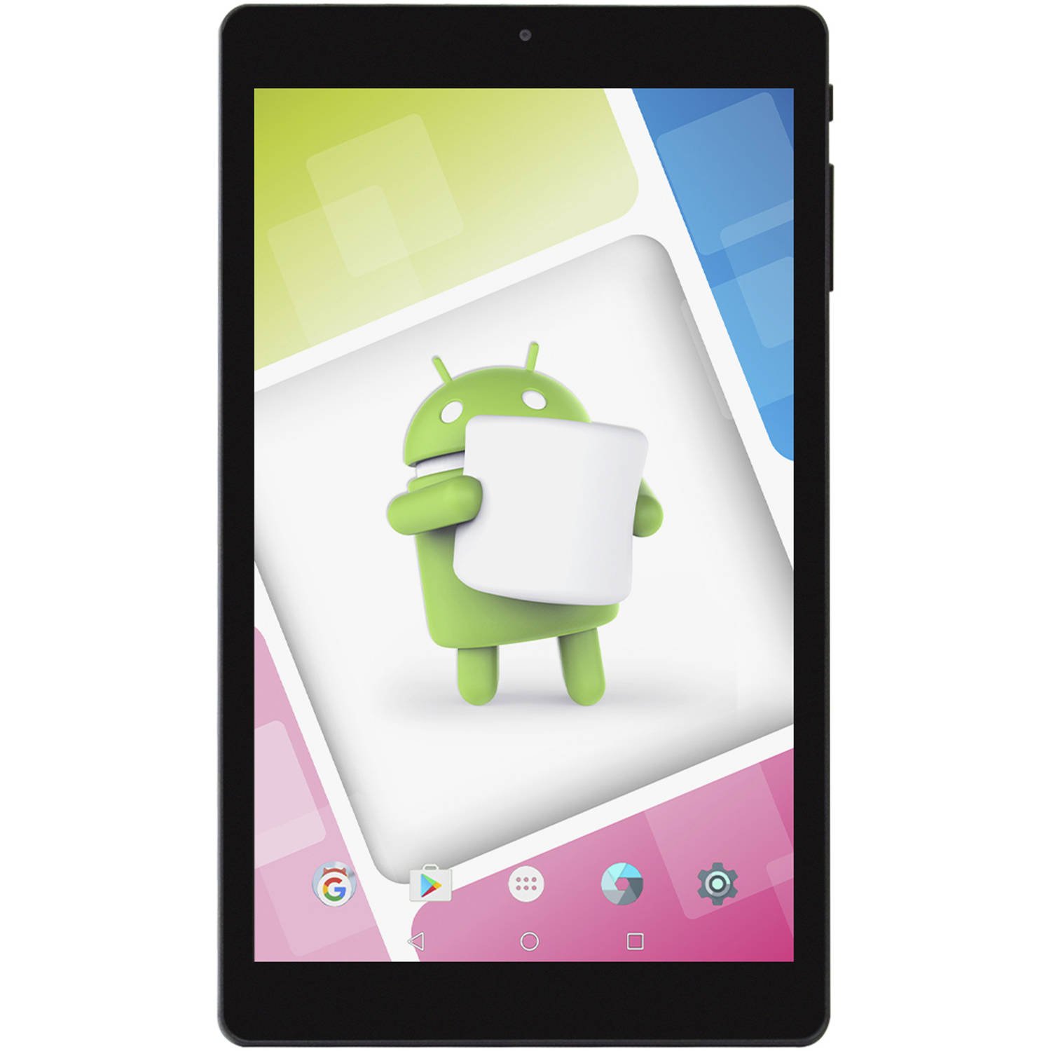 Ares 8A with WiFi 8 Touchscreen Tablet PC Featuring Android 6.0 (Marshmallow) Operating System (Black)