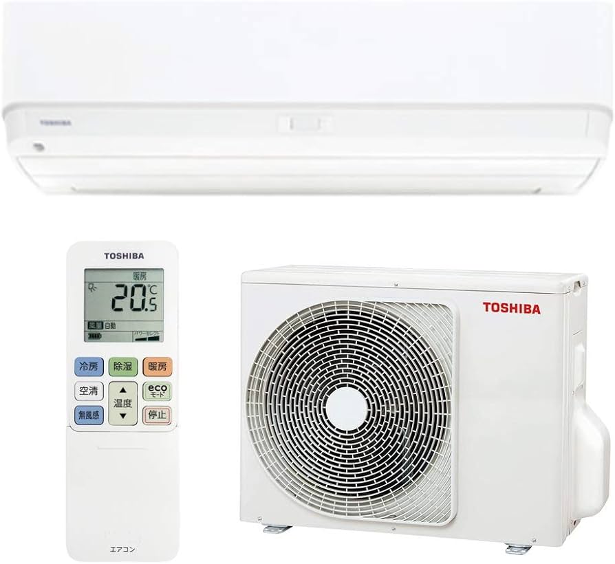 東芝製のエアコンです。おもに6～8畳用