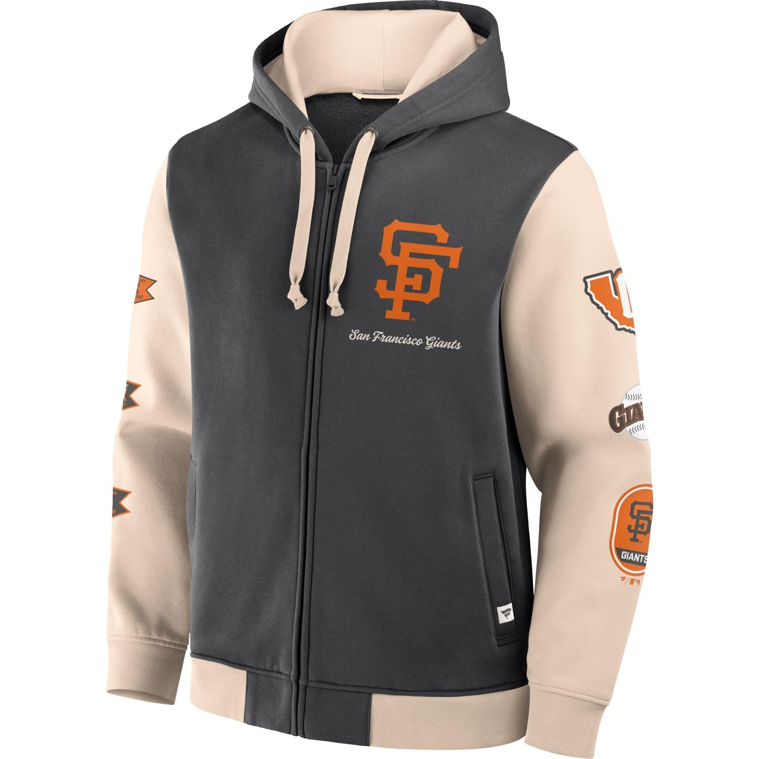 Sudadera San Francisco Giants MLB Retro Prints chaqueta con capucha y bolsillos 3