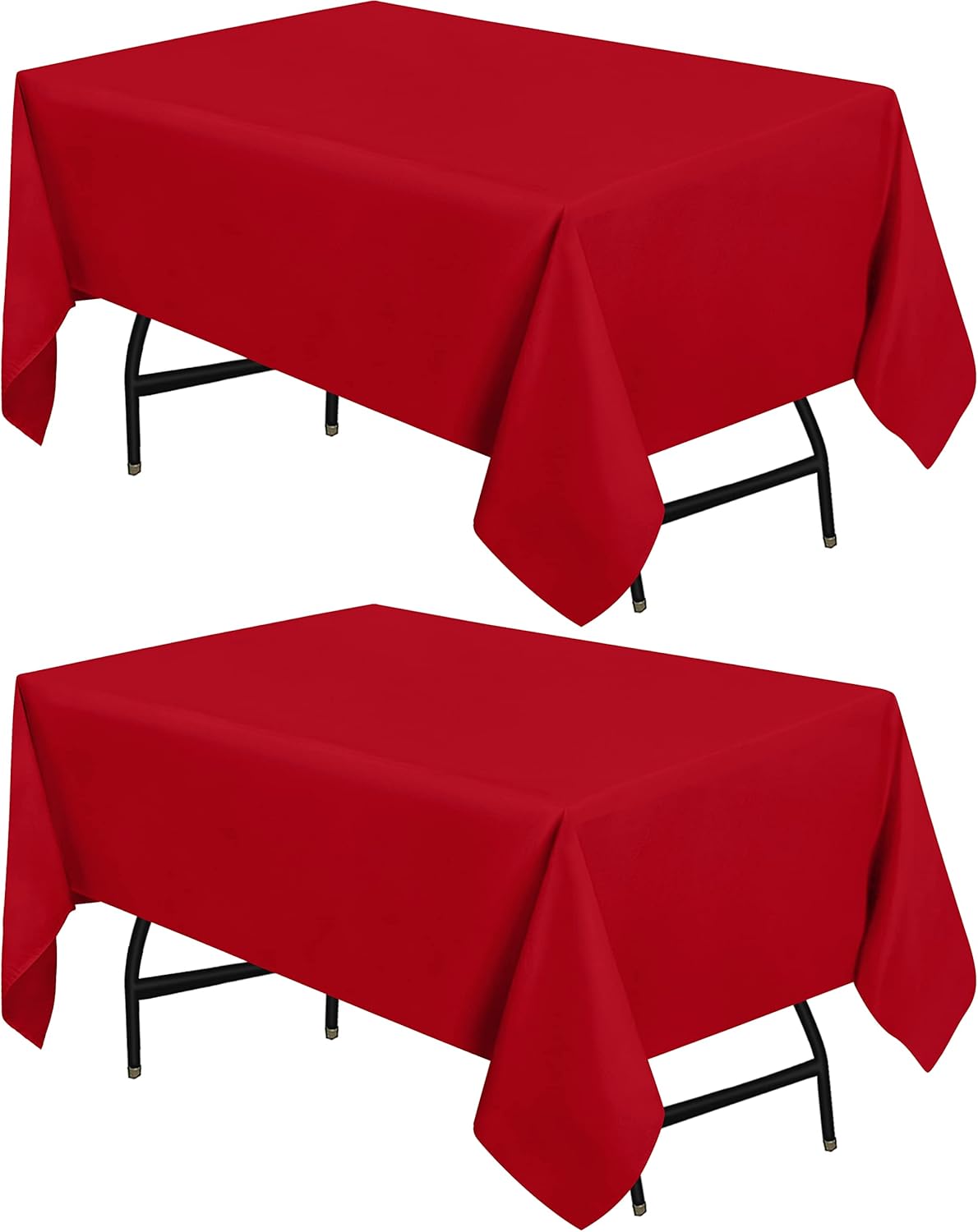 Utopia Kitchen Square Table Cloth 2 Pack [70x70 Inches, Red