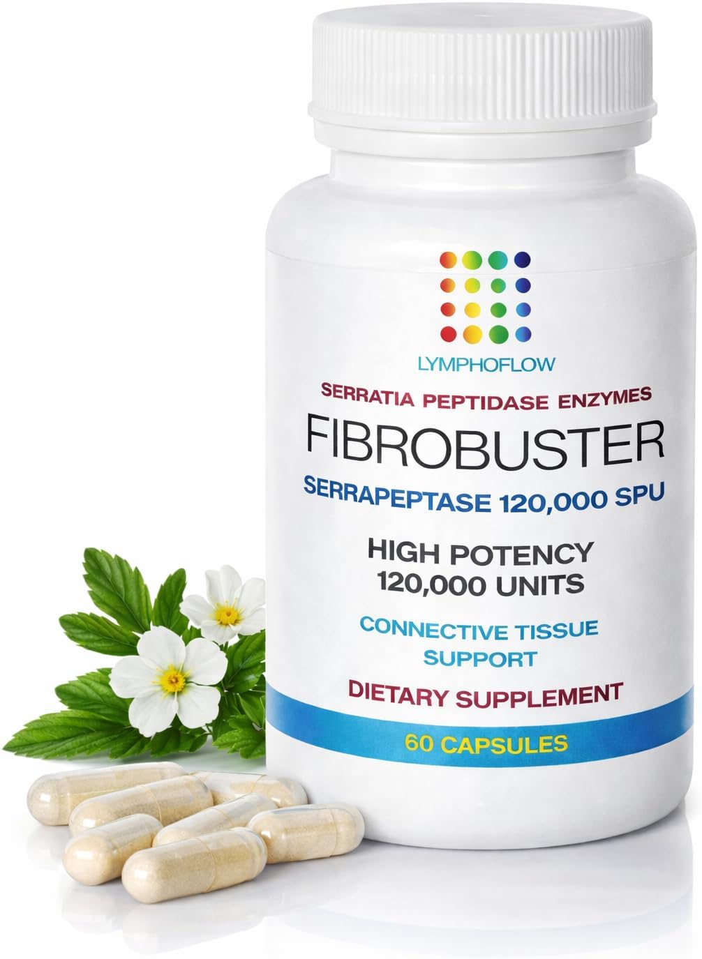 Bruizex FibroBuster: Serrapeptase Proteolytic Enzymes 120,000 SPU IFibrosis Treatment, Scar & Keloid Removal Supplement after 360 lipo, BBL, Liposuction, Tummy Tuck I Recovery& Immune supportI 60 caps