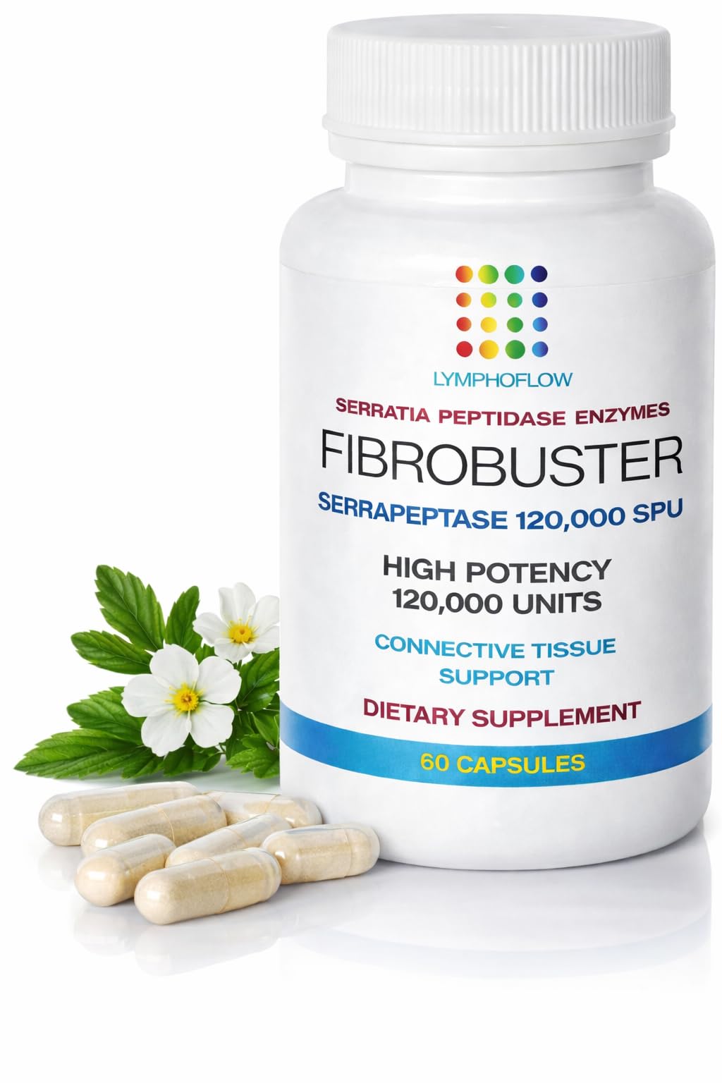 Bruizex FibroBuster: Serrapeptase Proteolytic Enzymes 120,000 SPU IFibrosis Treatment, Scar & Keloid Removal Supplement after 360 lipo, BBL, Liposuction, Tummy Tuck I Recovery& Immune supportI 60 caps