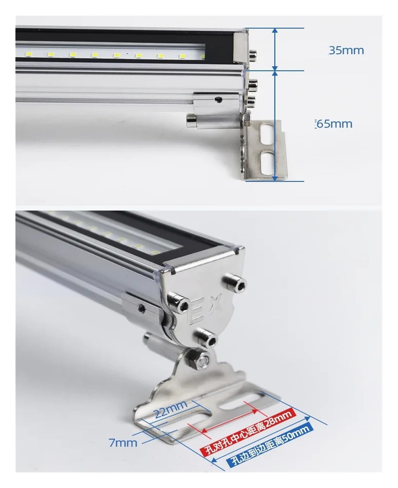 24V/220V Led Maschine Werkzeug Arbeit Licht CNC Drehmaschine Beleuchtung Lampe(L-35cm White light,AC 100-230V)