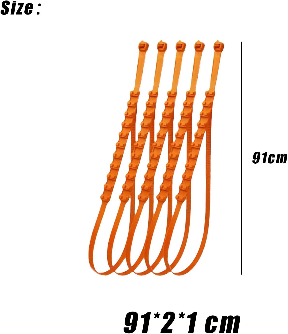 Zip Tie Snow Chains for Car Tires, Universal Anti-Skid Reusable Snow Tire Chains, Emergency Traction Cables for Cars SUVs Trucks, Winter Safety Chains for Snow Ice Mud (40pc)