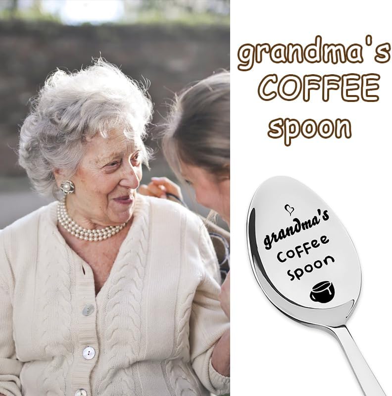 Miniatura 7 de Regalos de Navidad para abuela, abuela, abuela, cuchara de café, regalo para abuela, abuela, cumpleaños, día de la madre, regalo para niñera,