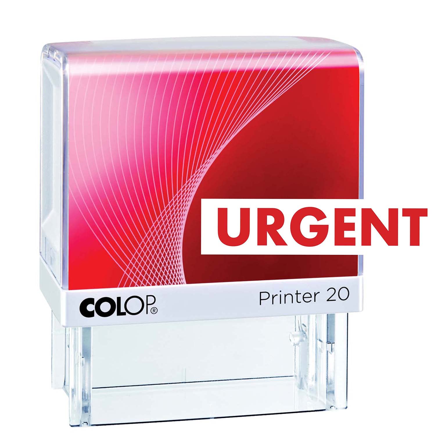Urgent Colop P20 Self Inking Office Stationary Custom Rubber Stamp Mini Stamper Personlized Red 14 X 38 Mm