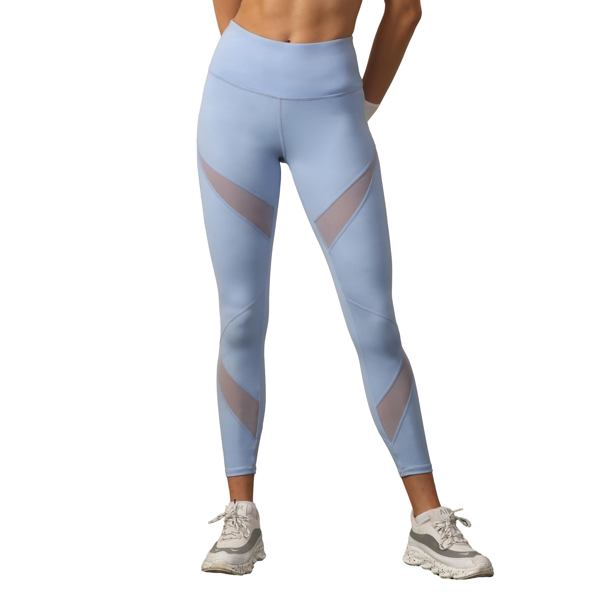 soie Women's High Waist-Premium Gym wear | Active Wear Skinny Tights Strechable Leggings Yoga Pants Gym Tight Mesh Panel Track Pant-picture-38