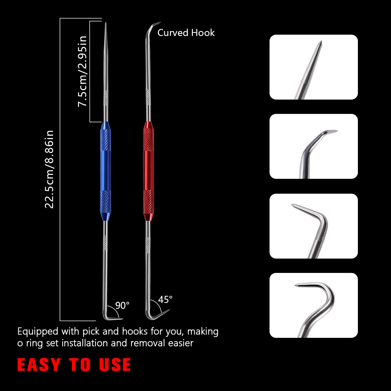 YIXISI 610 PCS 24 Sizes White O-Rings Assortment Kit, Silicone Metric O-Rings, with Double Headed Pick and Hook - Image 3