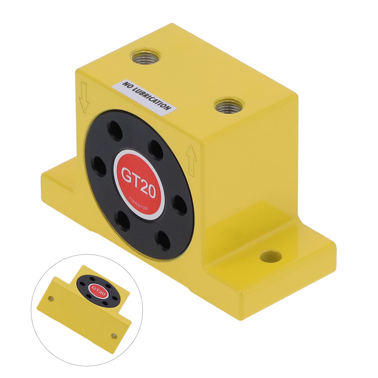 Vibratore a Turbina Ad Aria, Vibratore Pneumatico Oscillatore a Turbina Ad Aria a Basso Rumore Forniture per Piattaforma Vibrante in Lega di Alluminio