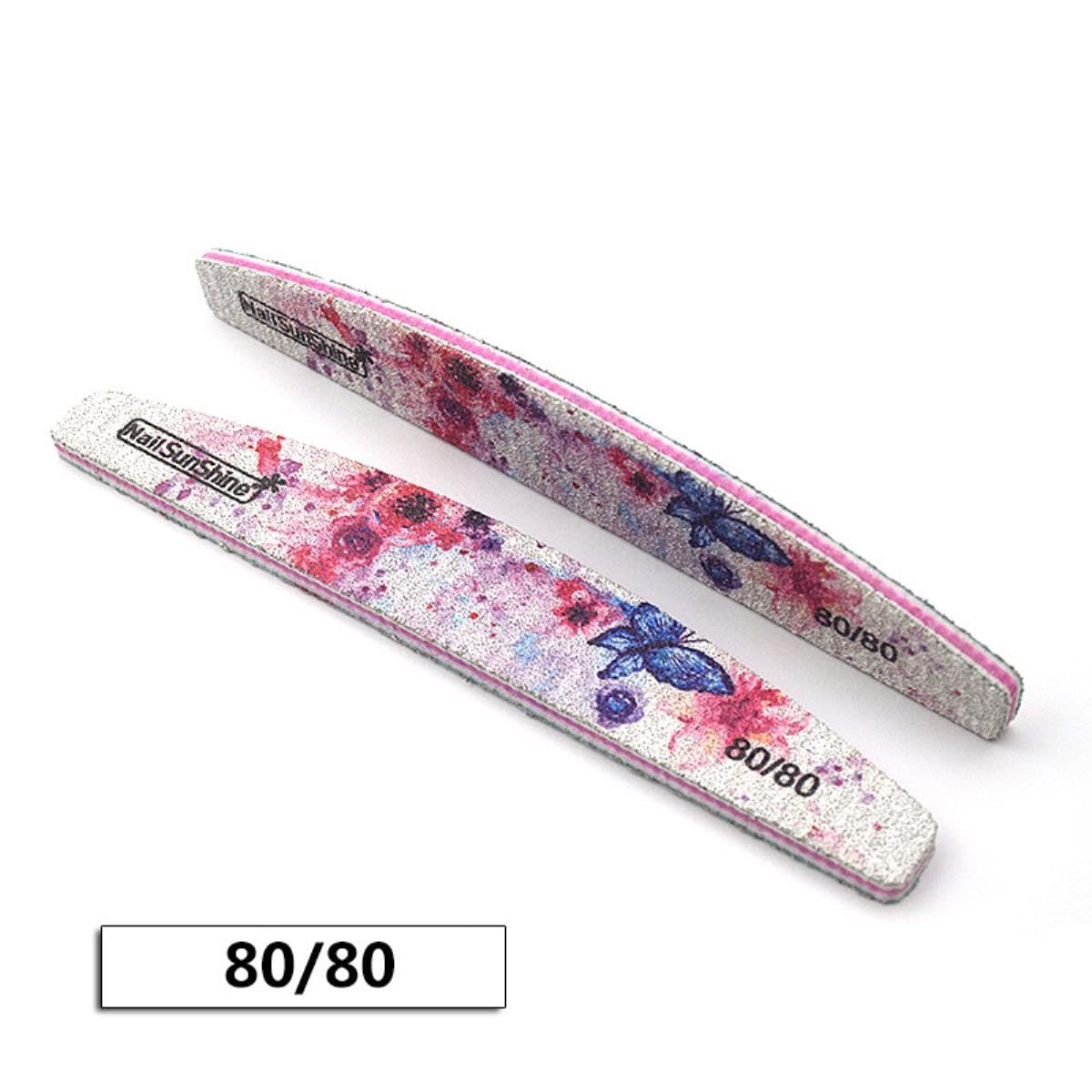 25/50pcs Lima per Unghie 80/100/150/180/240/320 Tampone per Unghie Spessa Carta Vetrata Professionale per Smalto per Unghie Lima per Smalto per Fiori Strumenti per Levigatura-240 Grana 50 Pezzi