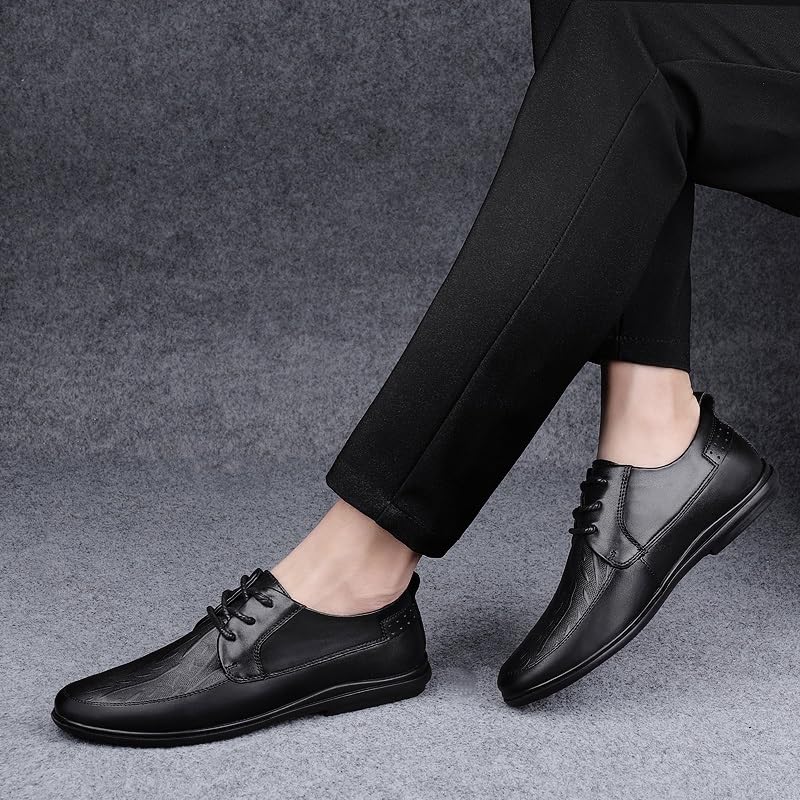 Men's Formal Shoes Dress Oxford Italian Leather Anti-Slip Non Slip Resistant Business Business Fashion Lace Up Cap Toe Design4