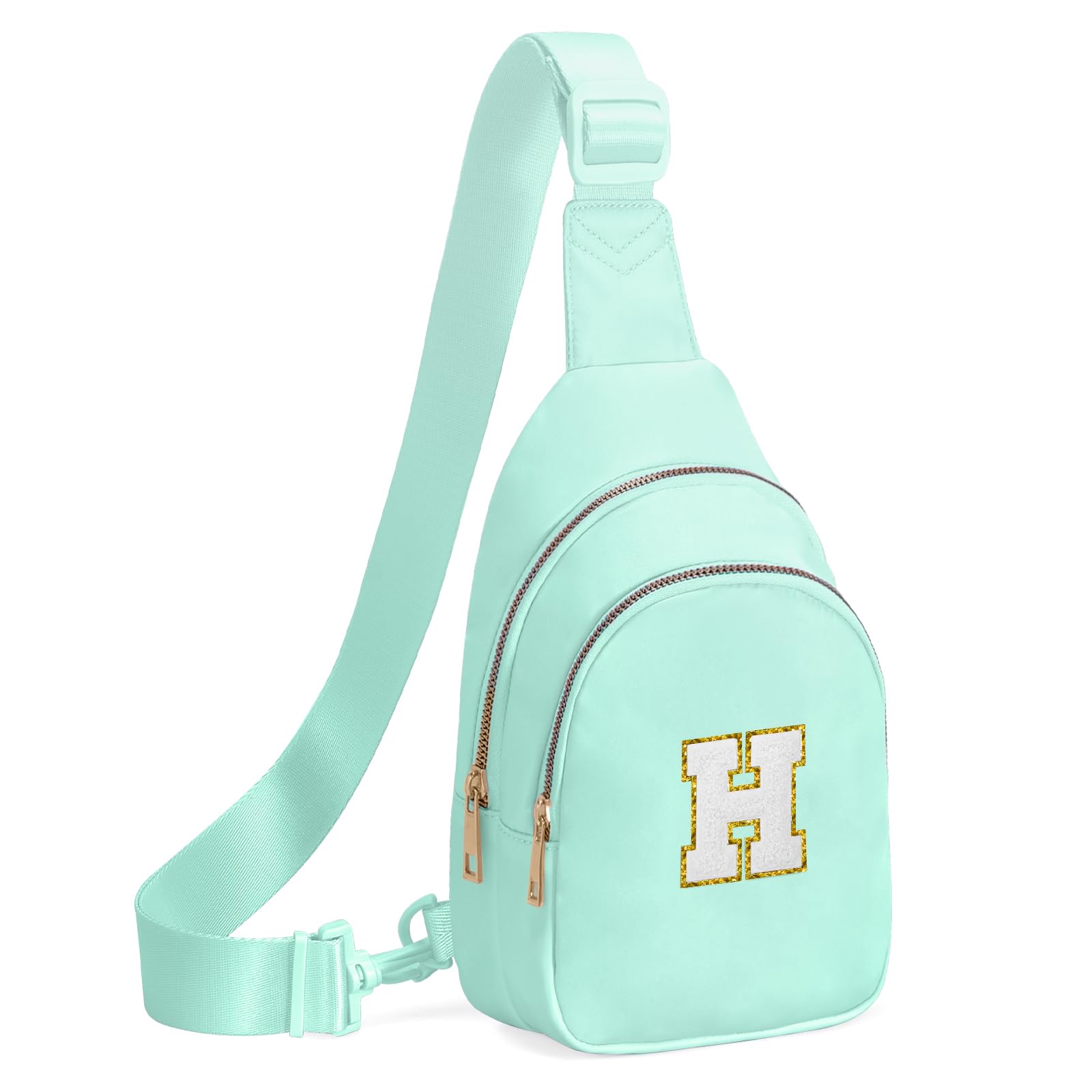 Viverte Birthday Gifts for 7 8 9 10 11 12 13 Year Old Girls Small Initial Sling Bag Cross Body Bag Fanny Pack for Girls