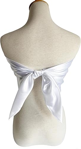 Miniatura 4 de vabovin Pañuelo de satén para la cabeza para mujer, color sólido, bufandas para el pelo de 35 pulgadas