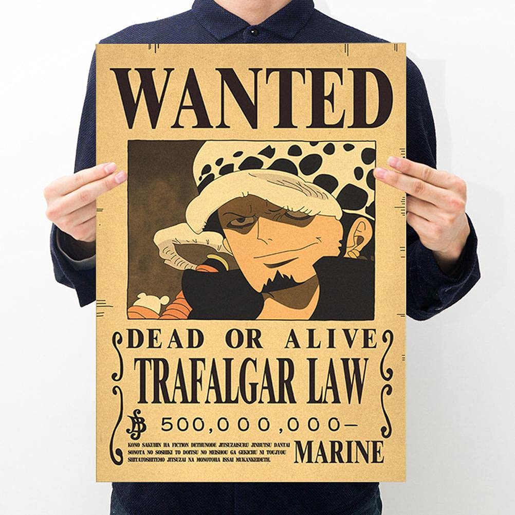 Anime One Piece Wanted Poster 42x28.5cm Japanese Wanted Cartoon