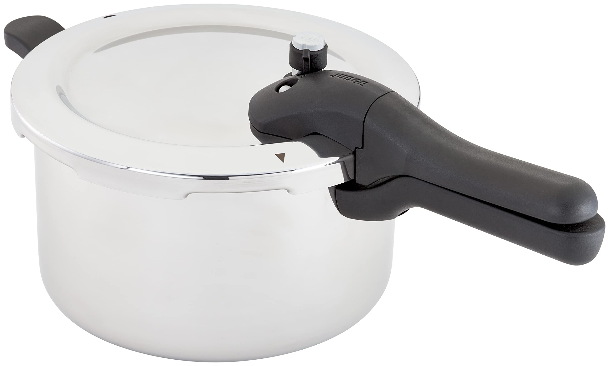 Judge Stainless Steel Pressure Cooker 5L, (25cm) With Steamer Basket, Great Healthier and Quicker Cookware, Suitable for All Hob Types
