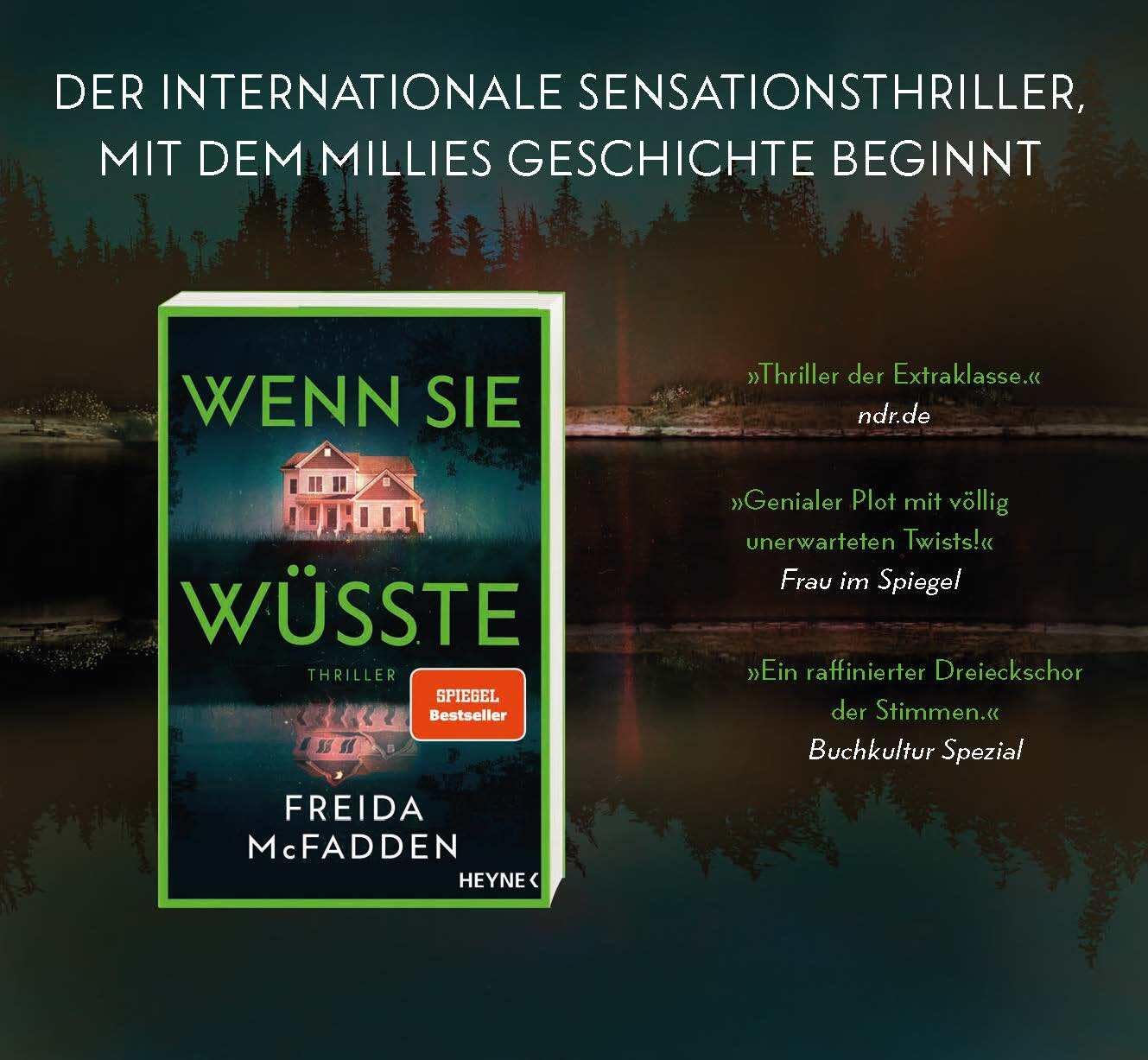 Sie kann dich hören: Thriller - Millie ist zurück! Der neue Thriller der SPIEGEL-Bestsellerautorin voller unglaublicher Twists: 2