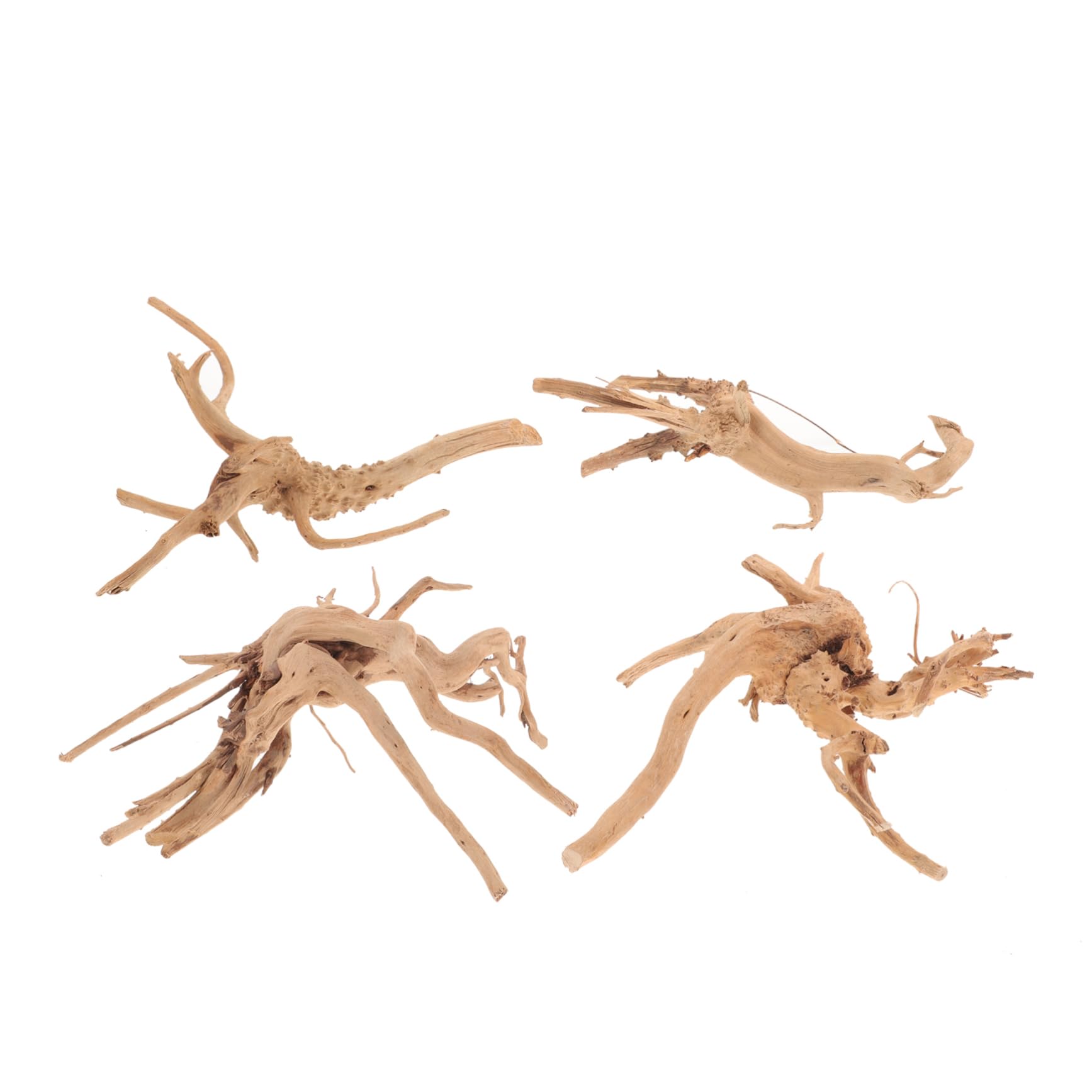 Racine décorative pour aquarium Toddmomy : lot de 4 accessoires aquatiques pour biotopes